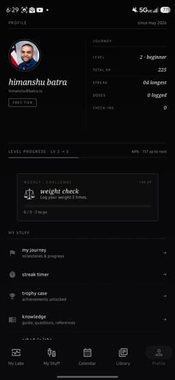 Android — Profile (2.5 redesign)